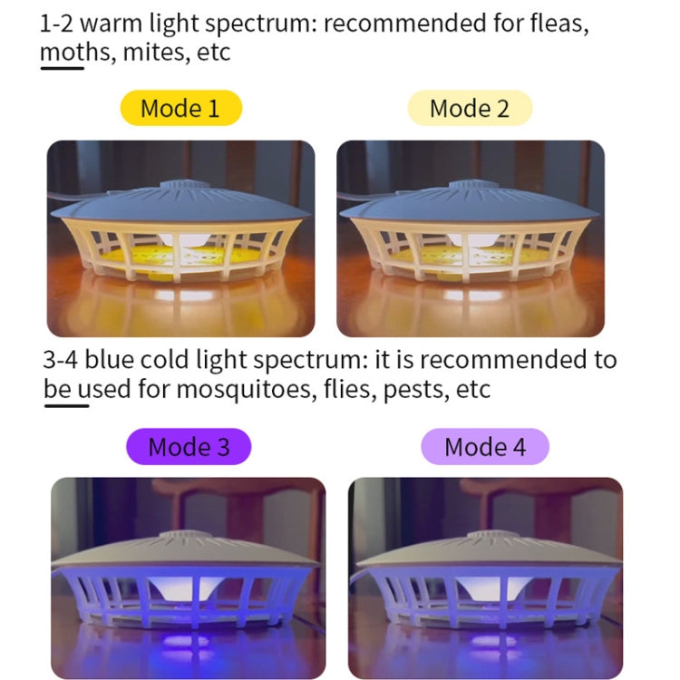 Household Flea Trap Lamp Indoor Trap Mosquito Flies Cockroach Lamp, Pearl White