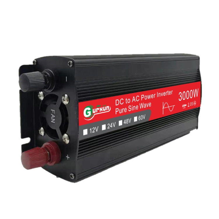 Gurxun Sine Wave Inverter 3000W 2/24/48/60V To 220V Car Boost Converter, 3000W 48V-220V, 3000W 60V-220V, 3000W 12V-220V, 3000W 24V-220V