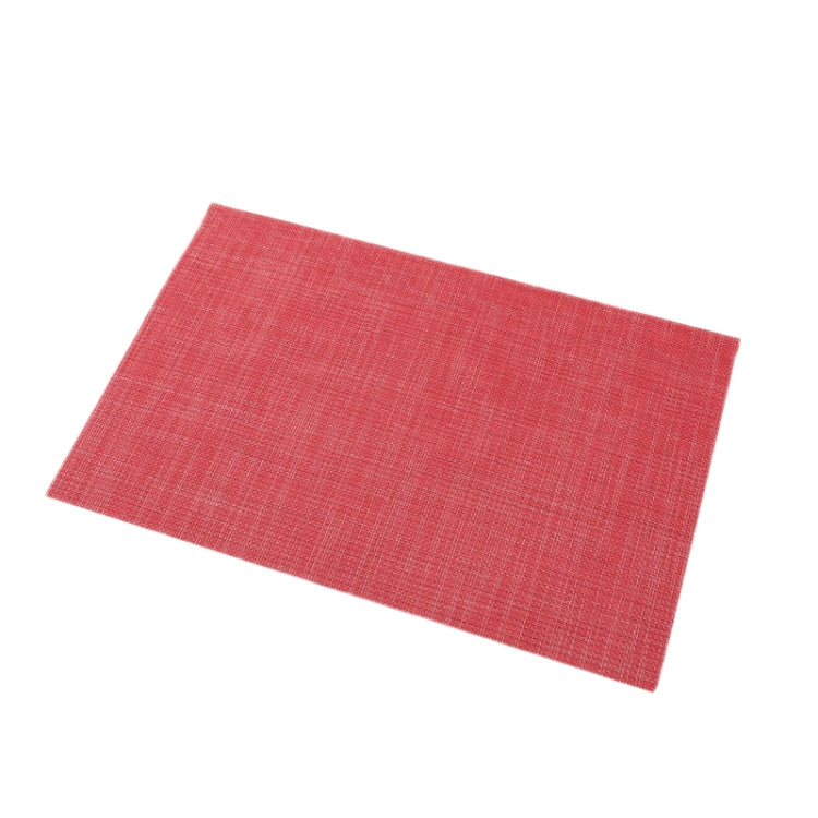 PVC Woven Antibacterial Mildew Proof Heat Insulation Coaster, Dark Grey, Black Brown, Red, Gray White, Gold, Brown, Blue, Creamy White, Silver Gray