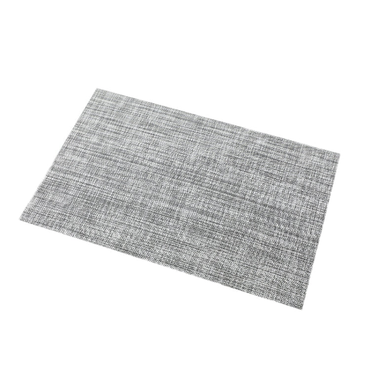 PVC Woven Antibacterial Mildew Proof Heat Insulation Coaster, Dark Grey, Black Brown, Red, Gray White, Gold, Brown, Blue, Creamy White, Silver Gray