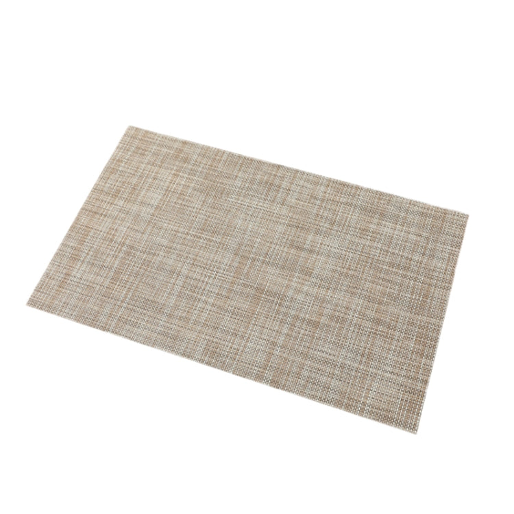 PVC Woven Antibacterial Mildew Proof Heat Insulation Coaster, Dark Grey, Black Brown, Red, Gray White, Gold, Brown, Blue, Creamy White, Silver Gray