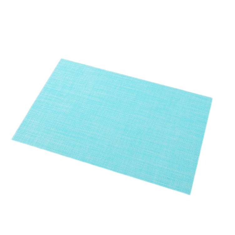 PVC Woven Antibacterial Mildew Proof Heat Insulation Coaster, Dark Grey, Black Brown, Red, Gray White, Gold, Brown, Blue, Creamy White, Silver Gray