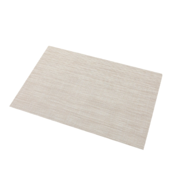PVC Woven Antibacterial Mildew Proof Heat Insulation Coaster, Dark Grey, Black Brown, Red, Gray White, Gold, Brown, Blue, Creamy White, Silver Gray