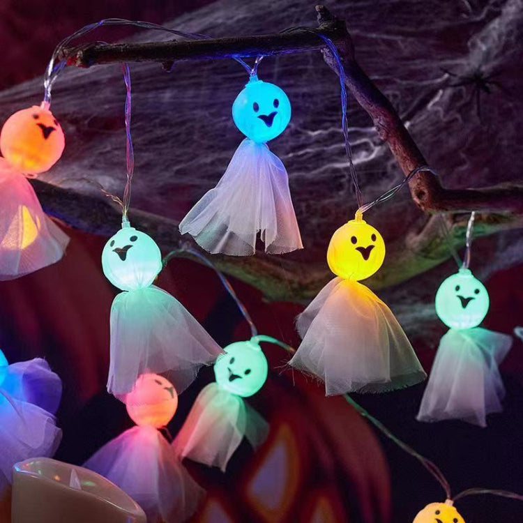 سلسلة أضواء LED مزخرفة بخيوط قماشية مضيئة لتزيين الهالوين، 1.5 متر، 10 مصابيح، 3 أمتار، 20 مصباحًا، 6 أمتار، 40 مصباحًا