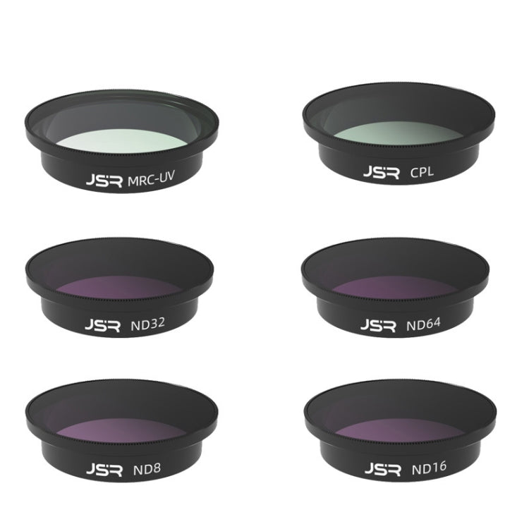 فلتر عدسة JSR للطائرات بدون طيار لـ DJI Avata، الطراز: MCUV، CPL، ND8، ND16، ND32، ND64، ND8-PL، ND16PL، ND32PL، ND64PL، مضاد للأضرار الضوئية، نجمي، ذهبي مصقول، أزرق مصقول، CPL+ND8+ND16، 4 في 1 (ND)، 4 في 1 (NDPL)، 6 في 1، 9 في 1