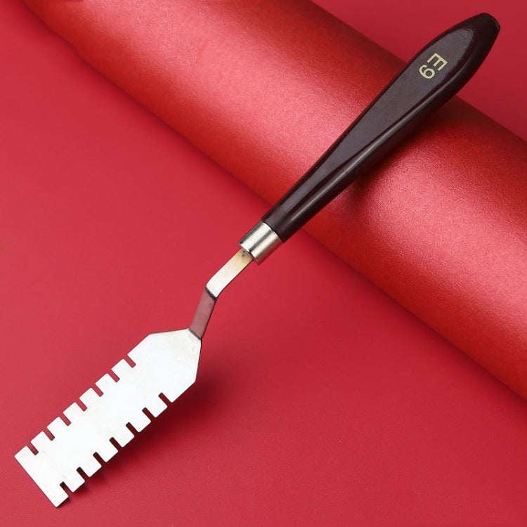 Oil Painting Knife Graffiti Toning Wooden Scraper Student Art Painting Tool, Style:, E1, E2, E3, E4, E5, E6, E7, E8, E9