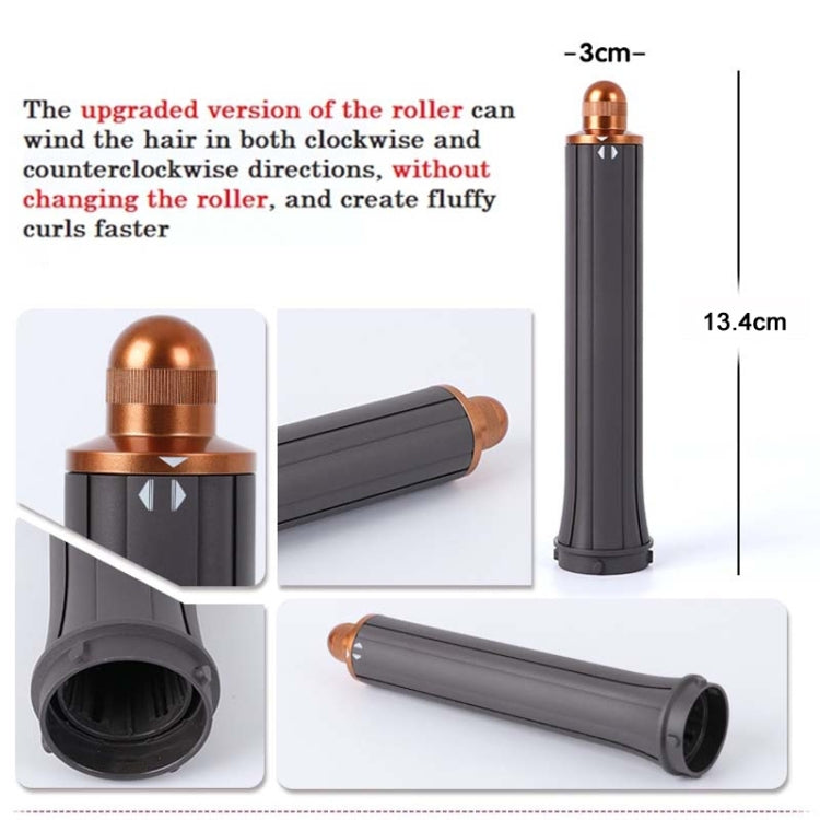 13.4cm Upgraded Long Barrel Curling Iron for Dyson i.d./HD01/02/03/04/08 Hair Dryer 30mm Gold