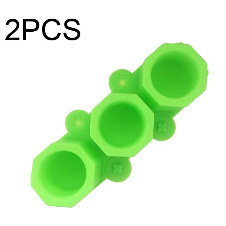 2 PCS 3 Grid Silicone Diamond Ice Tray Succulent Flower Pot Mold DIY Plaster Mold, Ink Green, Blue, Green