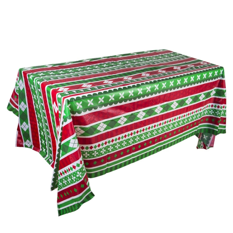 Christmas Halloween Party Event Decoration Tablecloth, Orange Pumpkin, Black Pumpkin, Black Ghost, Gray Bat, Green Pumpkin, Purple Spider, Red Snowman, Geometry, Blue Snowman, Green Biscuits
