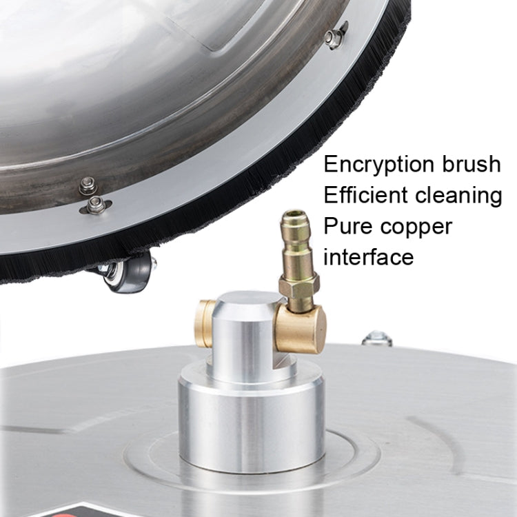 Round Floor Scrubber High Pressure Cleaner, Size:, 15 inch Plastic+2 Shots, 15 inch Stainless Steel+2 Shots