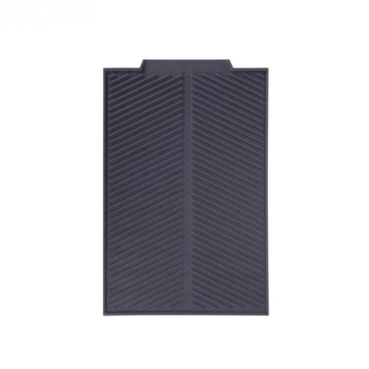 Silicone Drain Pad Kitchen Multifunctional Thermal Insulation Drying Pad, Grey, Green