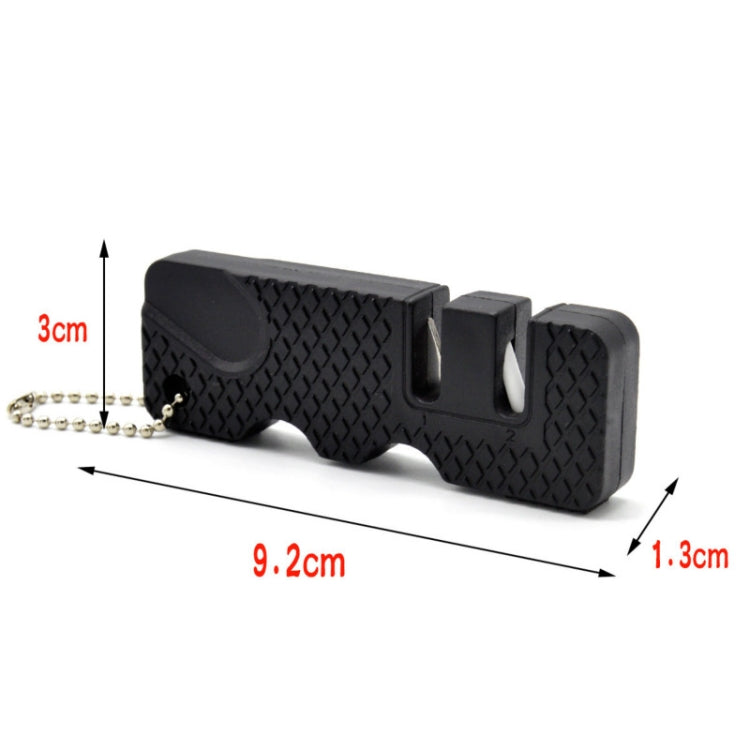 4 PCS Outdoor Knife Sharpener Speeder Mini Knife Sharpener, 4 PCS Black