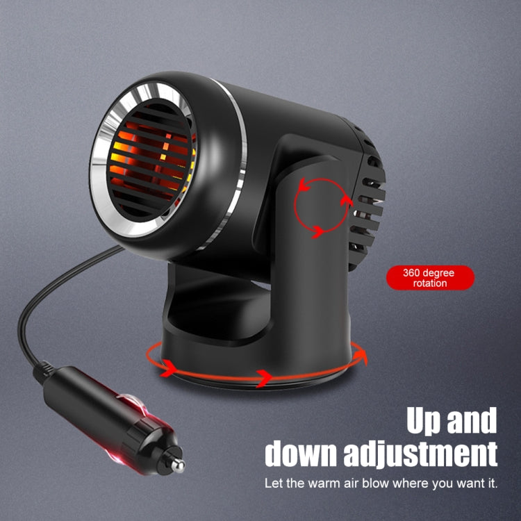 12V 130W Car Heating and Cooling Dual-use Fan Glass Defogging and Defrosting Heater, Black, White