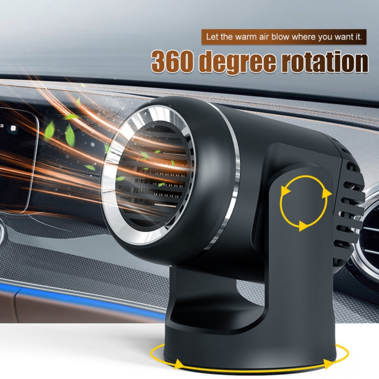 12V 130W Car Heating and Cooling Dual-use Fan Glass Defogging and Defrosting Heater, Black, White