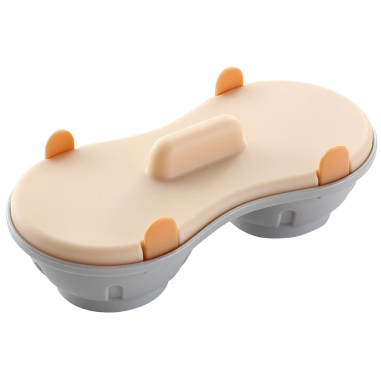 Two-compartment Steamed Egg Box Microwave Steamed Egg Plate Egg Mold