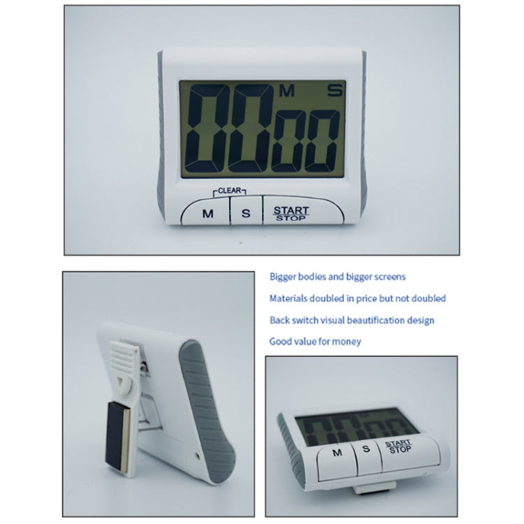 Kitchen Reminder Learning Positive Timer With Switch, Black, White