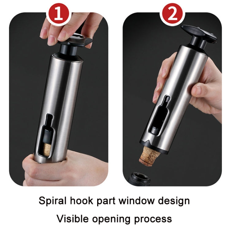 Kitchen Stainless Steel Wine Bottle Opener Household Tools, True Color, Black