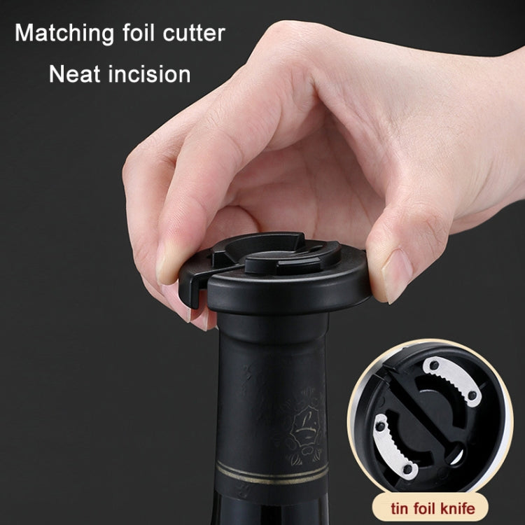 Kitchen Stainless Steel Wine Bottle Opener Household Tools, True Color, Black