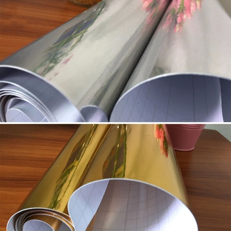 Glossy Metal Self Adhesive Vinyl Film DIY Cup Sticker Car Sticker, Gold 30cm x 100cm, Gold 30cm x 150cm, Silver 30cm x 100cm, Silver 30cm x 150cm, Rose Gold 30cm x 100cm, Rose Gold 30cm x 150cm