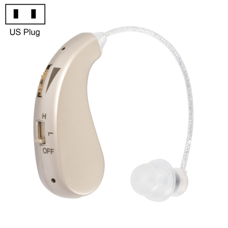 Portable Rechargeable Invisible Hearing Aid, EU Plug, US Plug