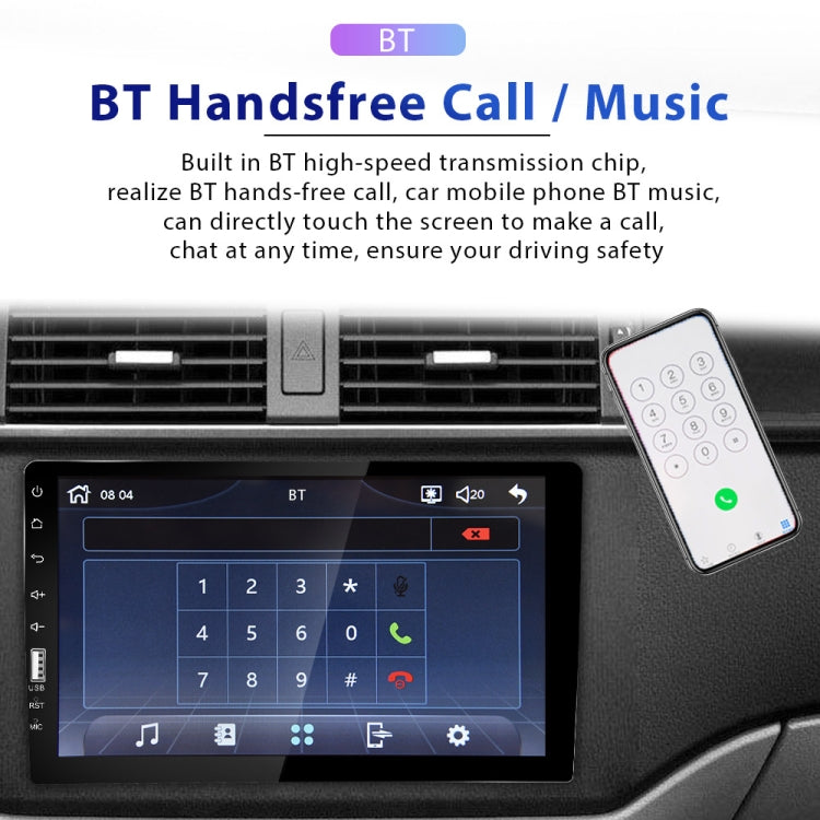 Q3570 9 inch Carplay Single Spindle MP5 Player, Style:, Standard, Standard+4 Light Camera, Standard+8 Light Camera, Standard+12 Light Camera