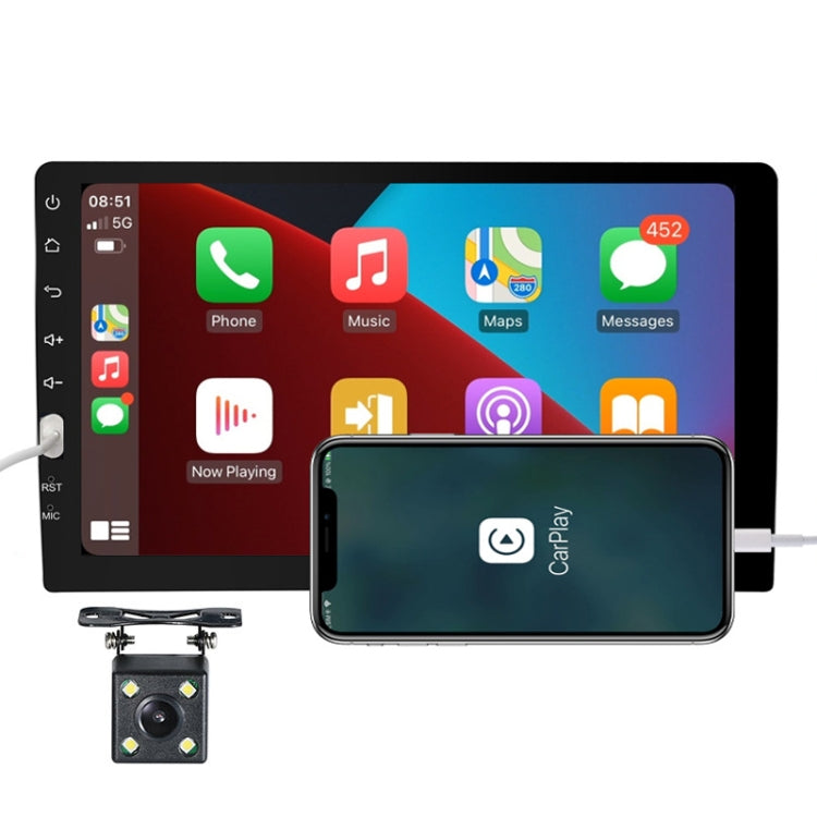 Q3570 9 inch Carplay Single Spindle MP5 Player, Style:, Standard, Standard+4 Light Camera, Standard+8 Light Camera, Standard+12 Light Camera