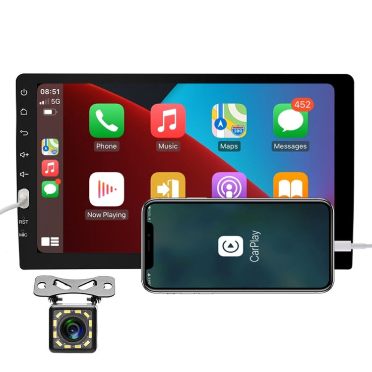 Q3570 9 inch Carplay Single Spindle MP5 Player, Style:, Standard, Standard+4 Light Camera, Standard+8 Light Camera, Standard+12 Light Camera