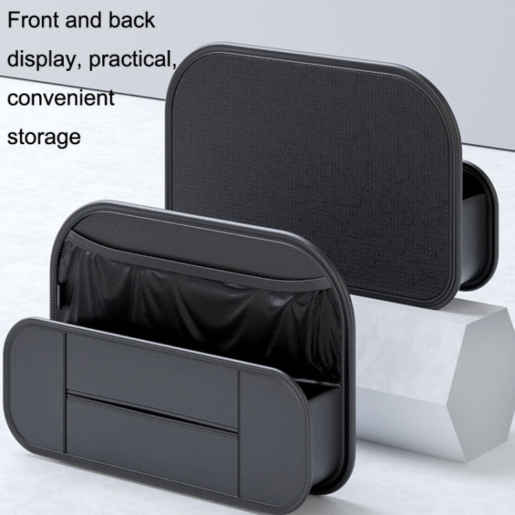 Car Seat Rear Leather Multi-function Convenient Storage Bag, Storage Bag (Black)