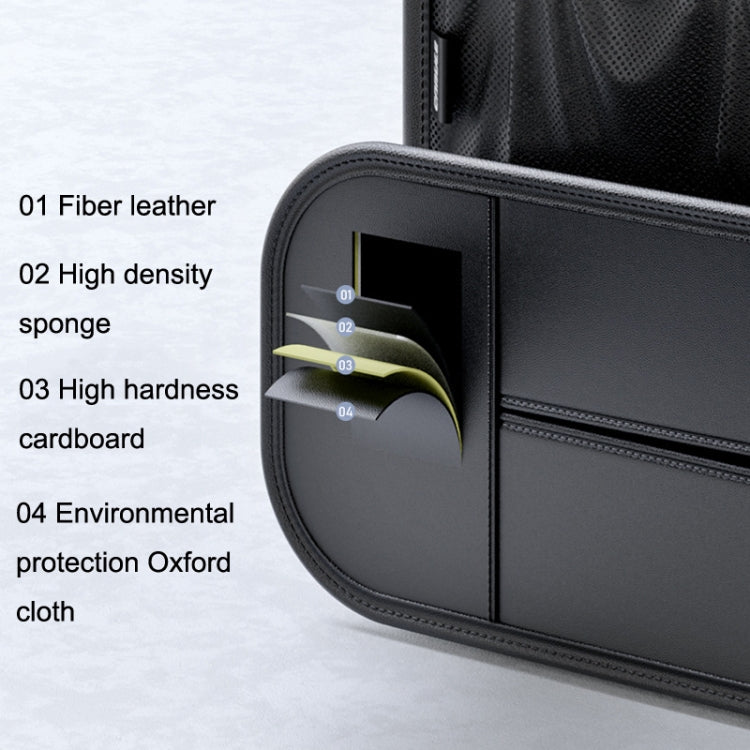 Car Seat Rear Leather Multi-function Convenient Storage Bag, Storage Bag (Black)