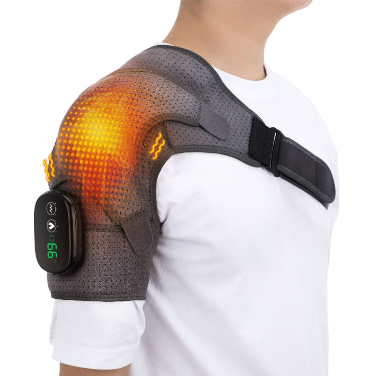 Electric Heating Shoulder Pads Massager Joint Brace Vibration Massage, Shoulder (Gray), Shoulder (Gray Black)