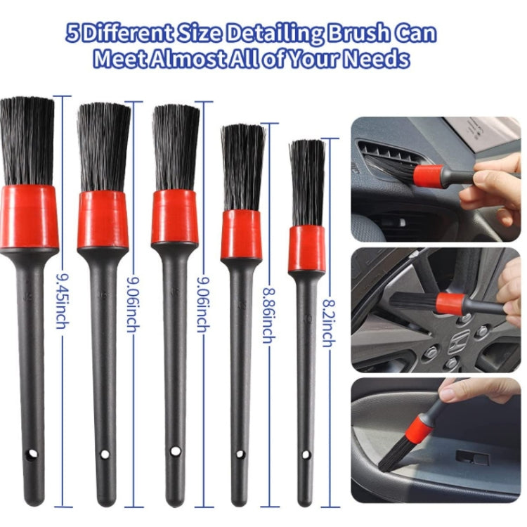 Car Wash Water Sprayer Tool Details Clean Brush Air Outlet Brush Set, 35 in 1