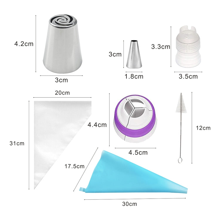 Stainless Steel Laminating Nozzle Set Cake DIY Laminating Nozzle Set Baking Tools, 7PCS/Set, 8PCS/Set, 9PCS/Set, 10PCS/Set, 11PCS/Set, 12PCS/Set, 14PCS/Set, 128PCS/Set