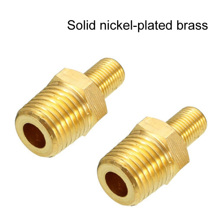 Threaded Nozzles Solid Nickel-Plated Brass Fuel Tank Filling Valve For Air Compressor, 5PCS 1/4 NPT, 5PCS 1/8 NPT, 5PCS M10