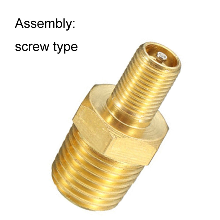 Threaded Nozzles Solid Nickel-Plated Brass Fuel Tank Filling Valve For Air Compressor, 5PCS 1/4 NPT, 5PCS 1/8 NPT, 5PCS M10
