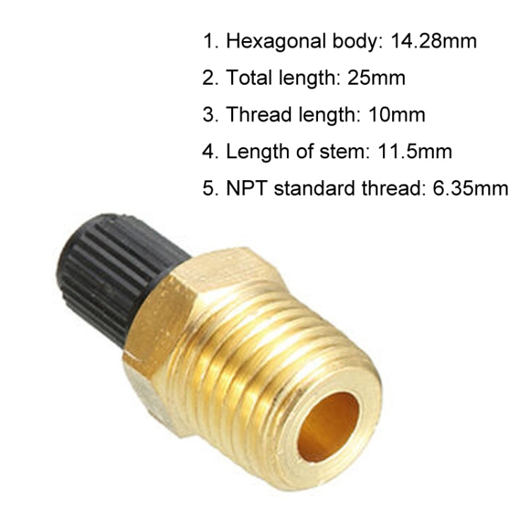 Threaded Nozzles Solid Nickel-Plated Brass Fuel Tank Filling Valve For Air Compressor, 5PCS 1/4 NPT, 5PCS 1/8 NPT, 5PCS M10