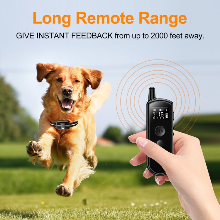 Remote Dog Trainer Rechargeable Waterproof Pet Electric Shock Collar, Receiver, Receiver+Remote Control