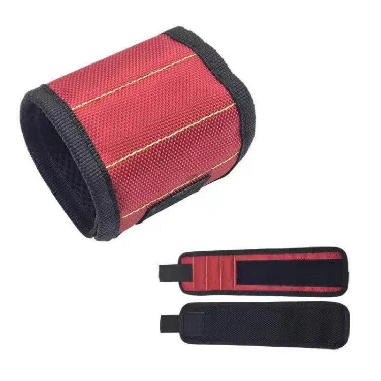 Electric Woodworking Multifunctional Powerful Magnetic Wrist Strap, Style:, Three Rows Black, Three Rows Red, Three Rows Blue, Five Rows Black, Five Rows Red, Five Rows Blue