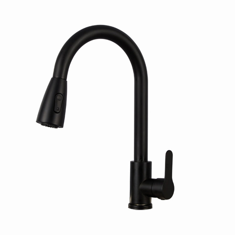 Kitchen Pull-out Faucet Stainless Steel Sink Telescopic Universal Faucet,Spec:, CLH002 Black, CLY002 Wire Drawing, Electroplating