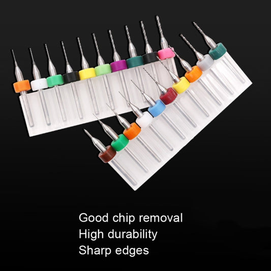 10 في 1 رؤوس مثقاب من الفولاذ التنجستن للوحات الدوائر المطبوعة، رؤوس مثقاب مصغرة للنحت، المقاس: 0.1-1 مم، 0.6-1.5 مم، 1.1-2 مم، 1.5-2.4 مم، 2.1-3.0 مم