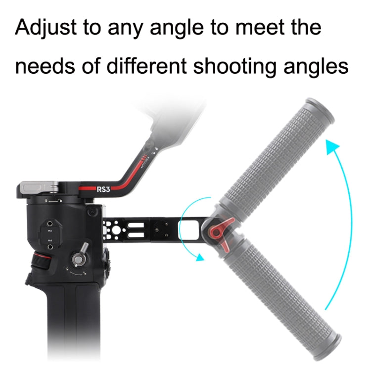 مثبت بمقبض من سبائك الألومنيوم بزاوية قابلة للتعديل لـ DJI Ronin RS3 Pro، لـ DJI Ronin RS3 Pro