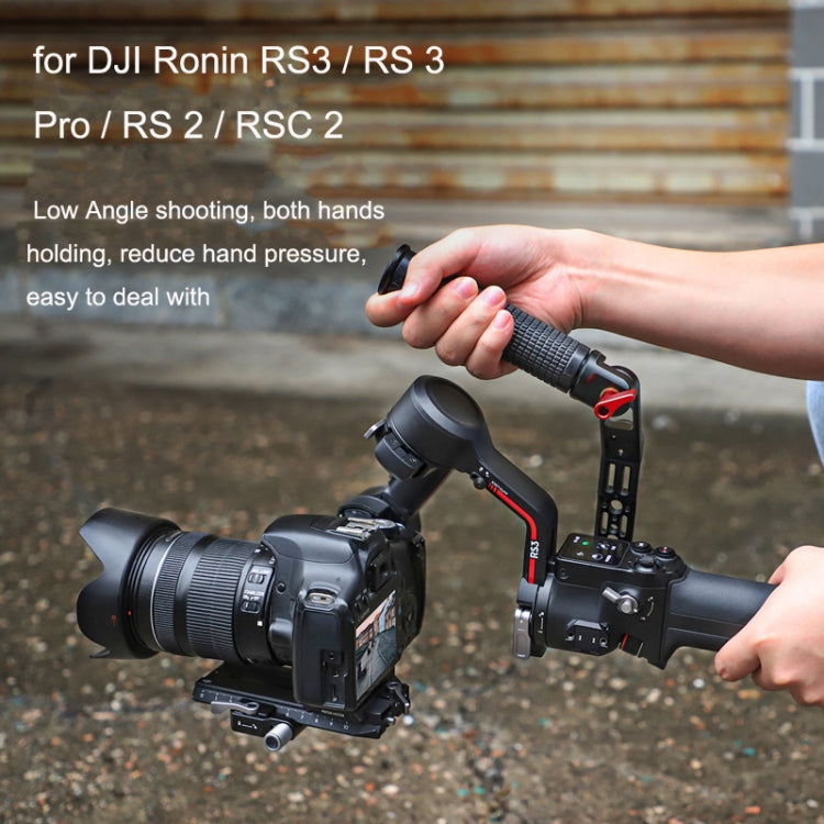 مثبت بمقبض من سبائك الألومنيوم بزاوية قابلة للتعديل لـ DJI Ronin RS3 Pro، لـ DJI Ronin RS3 Pro