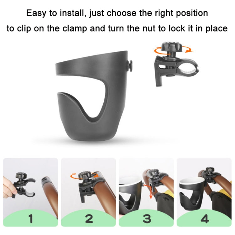 Baby Strollers Universal Multifunctional Bottle Cup Holder, Black