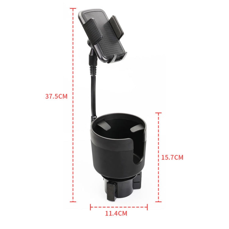 2 in 1 Multifunctional Car Cup Holder Extra Large Mobile Phone Holder