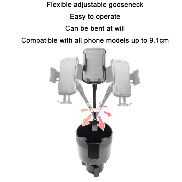 2 in 1 Multifunctional Car Cup Holder Extra Large Mobile Phone Holder