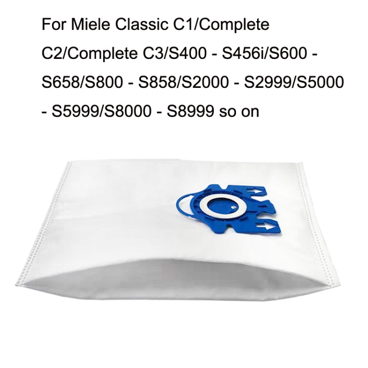 10PCS For Miele 3DFJM / Complete C2 Vacuum Cleaner Accessories, Dust Bag(Blue), Cloth Filter, Sponge Filter