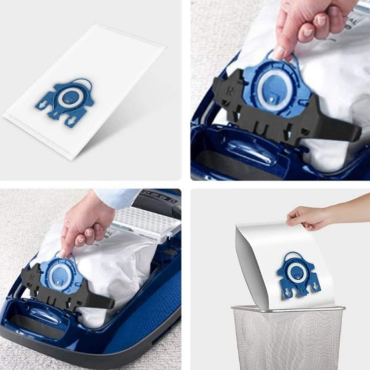 10PCS For Miele 3DFJM / Complete C2 Vacuum Cleaner Accessories, Dust Bag(Blue), Cloth Filter, Sponge Filter