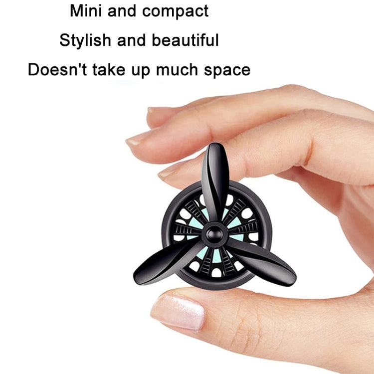 Car Air Outlet Perfume Aromatherapy Swivel Fan, Black Without Light, Silver Without Light, Red Without Light