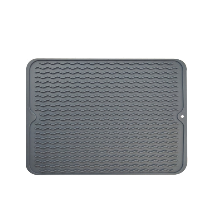 TPR Thickened Thermal Pad Wave Pattern Drain Anti-Slip Mat, Khaki Pink, Khaki Gray, Khaki Blue