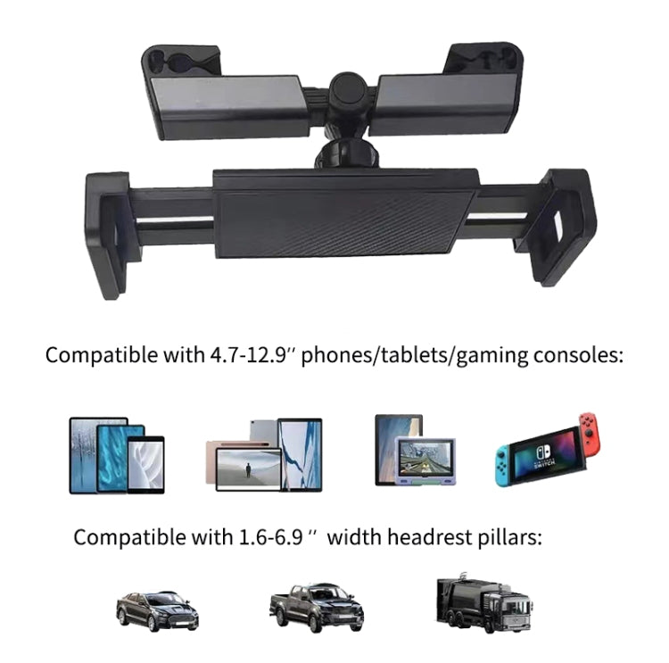 Car Rear Pillow Phone Tablet Bracket Rotatable Car Phone Holder, Car Rear Pillow Phone Tablet Bracket