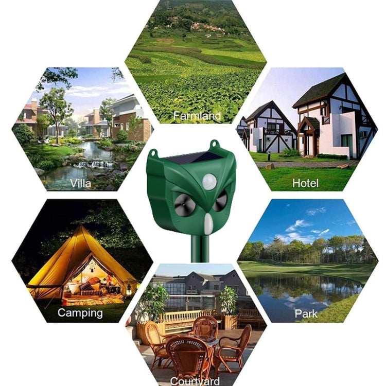 RC546 Outdoor Smart Solar Animal Ultrasonic Repellers, RC546
